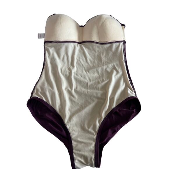 Merona Bandeau Style One Piece Swimsuit Size Medium - Picture 5 of 6